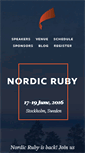 Mobile Screenshot of nordicruby.org